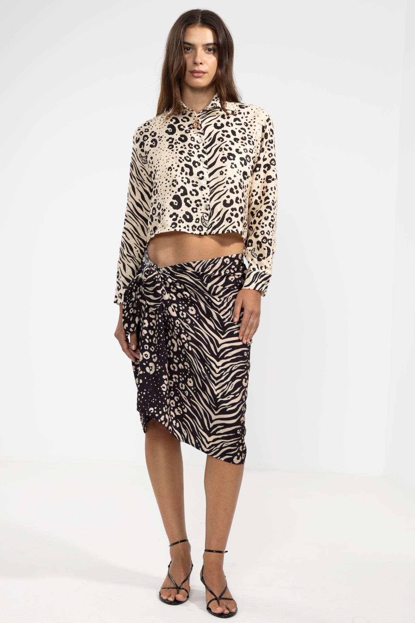 Lara Shirt Feline Crema