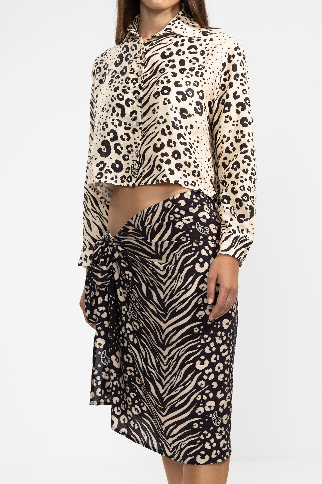 Lara Shirt Feline Crema
