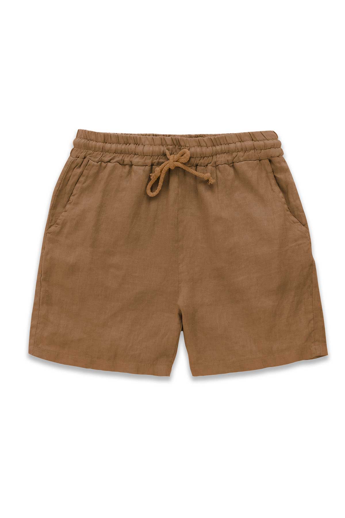 Tobacco Short de Lino