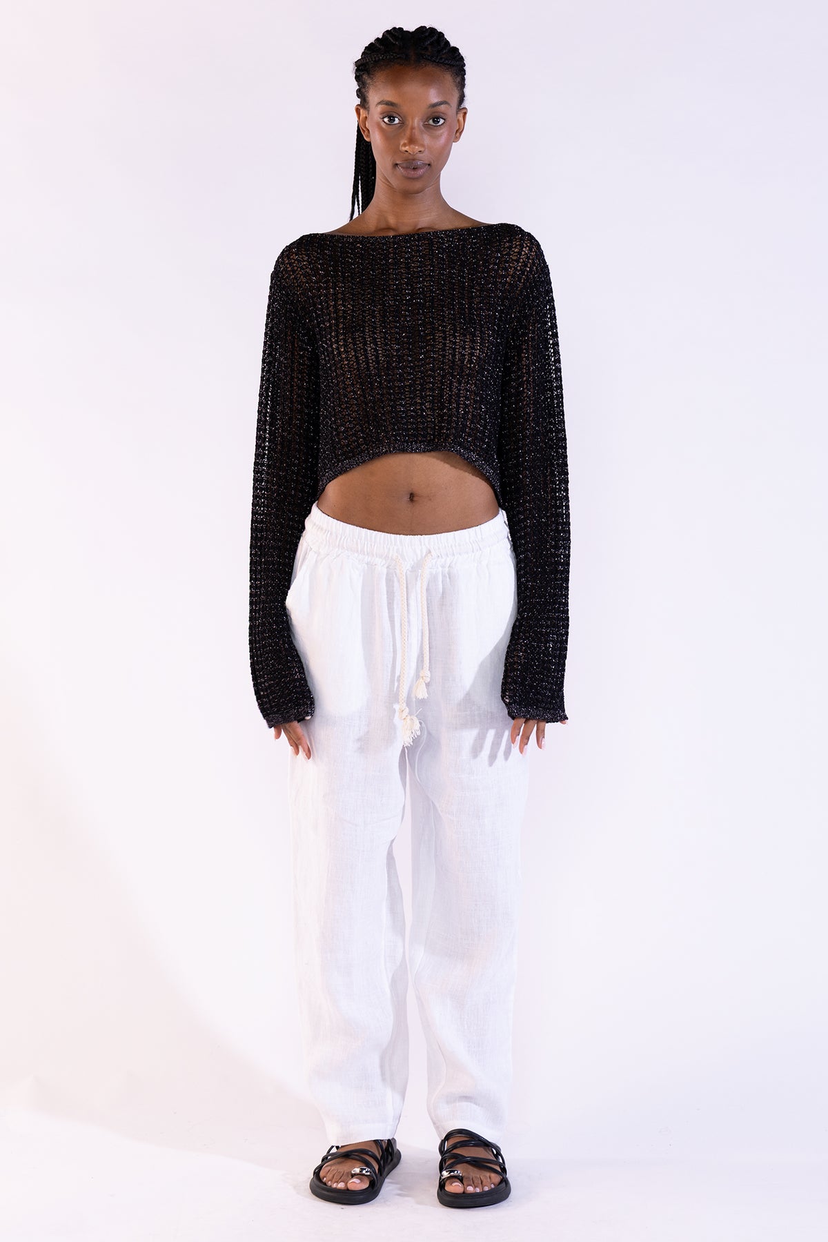 Crop Sweater Black