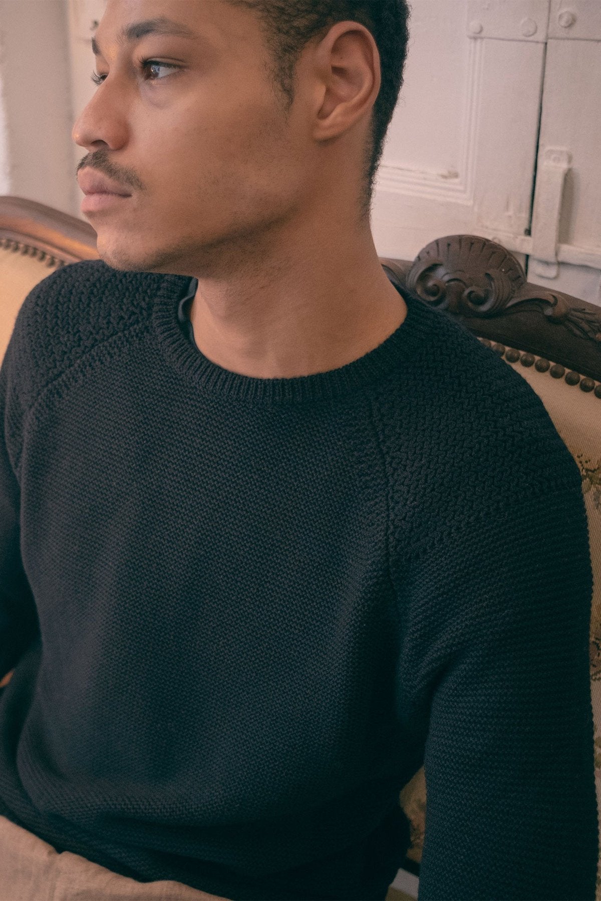 Negro Sweater Merino Crew