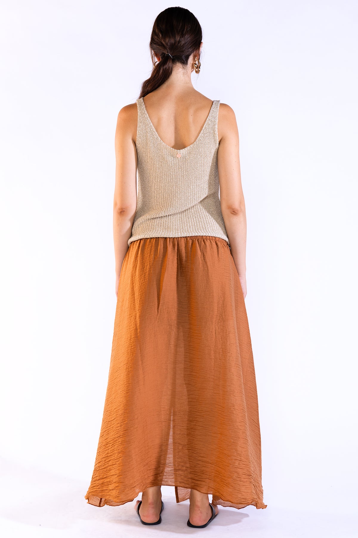 Eli Top Tejido Lurex Gold
