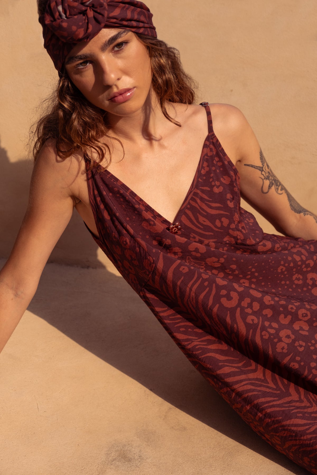 Vestido Flo Feline Chocolate