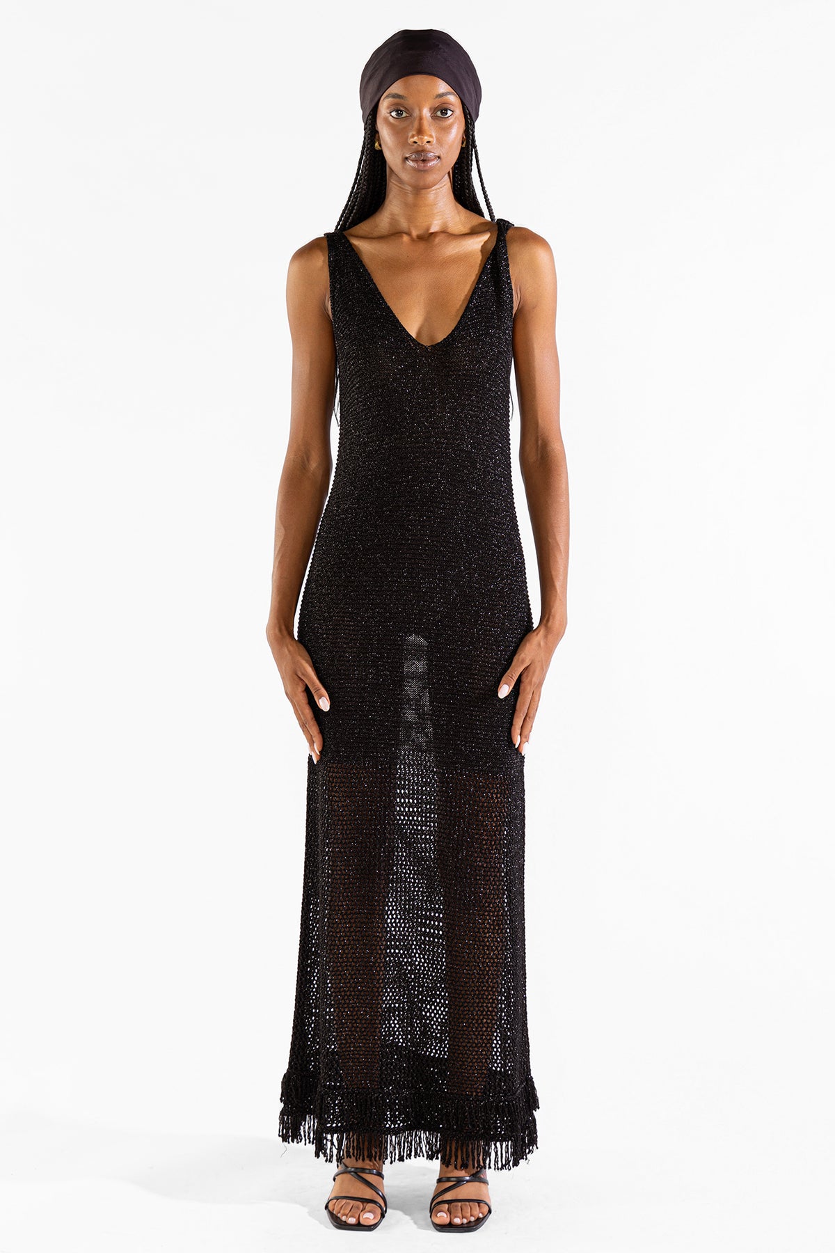 Vestido Fringes Black Vestidos y Monos Polonio UY