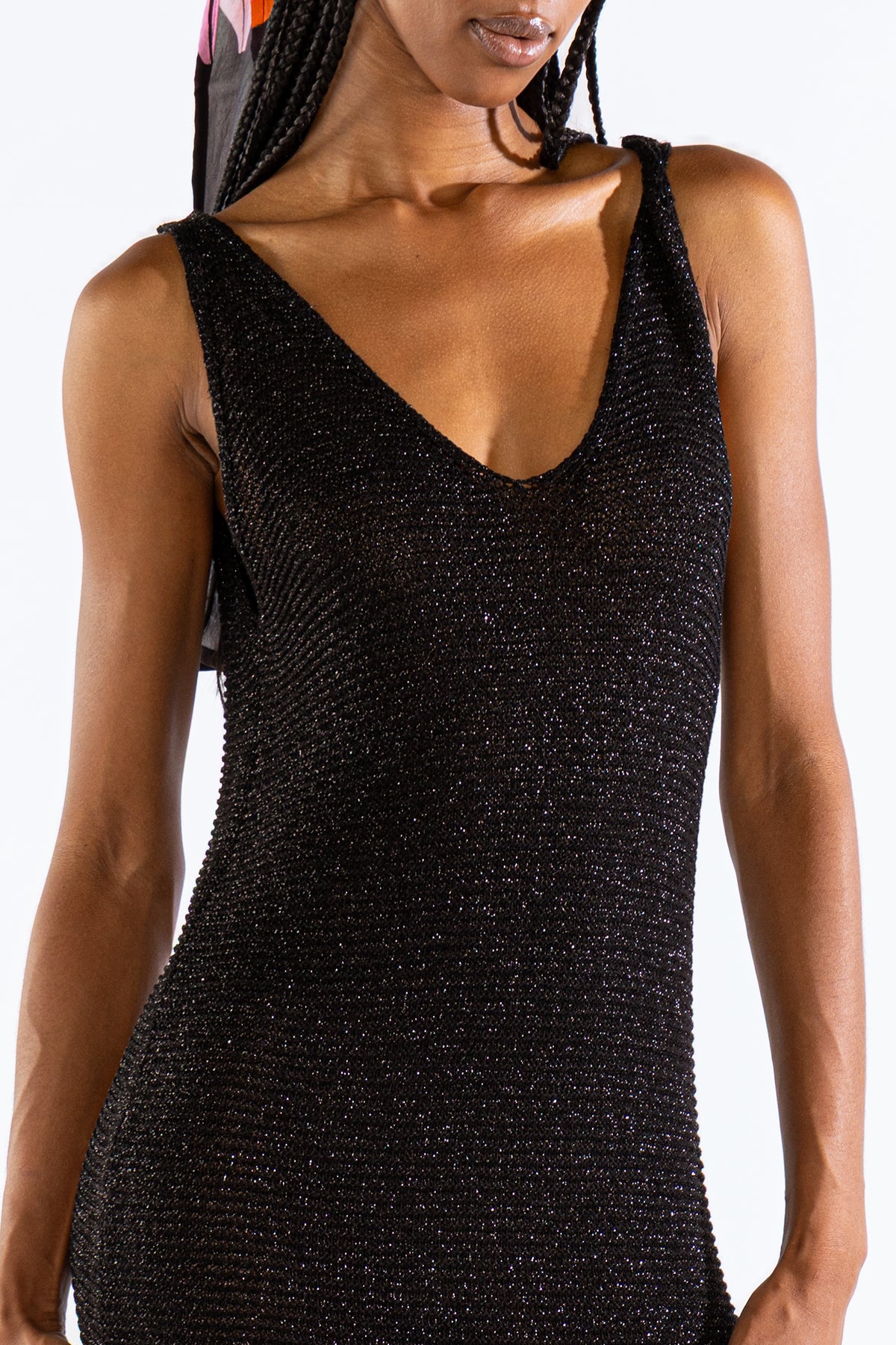 Vestido Fringes Black