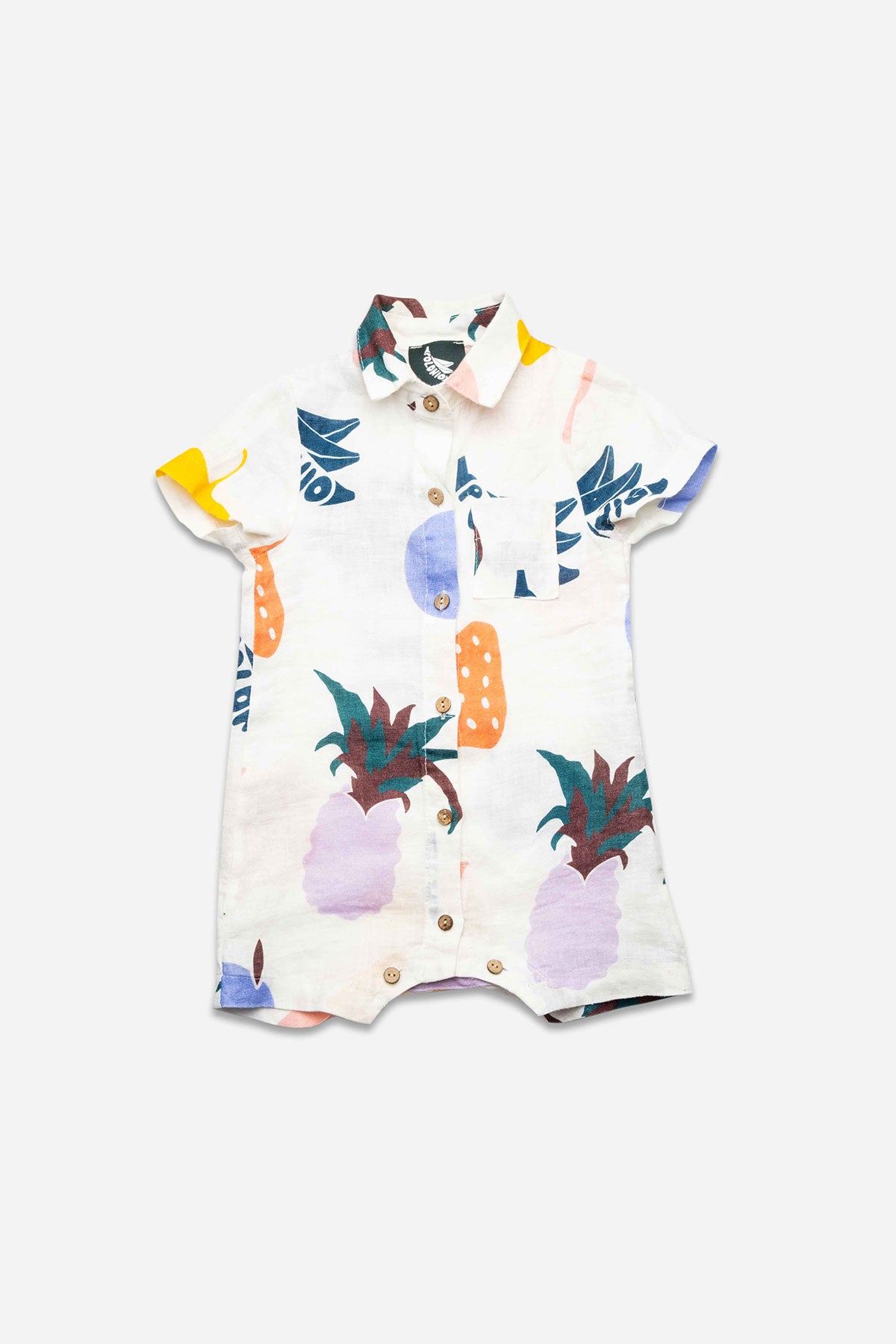 Fruit Salad Bebé Shirtsuit Lino