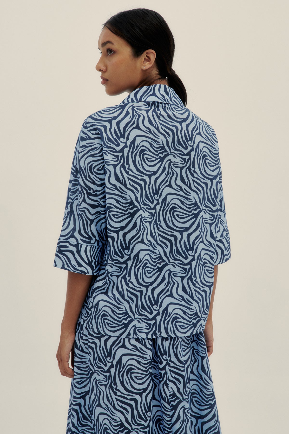 Camisa Sol Zebra Azul