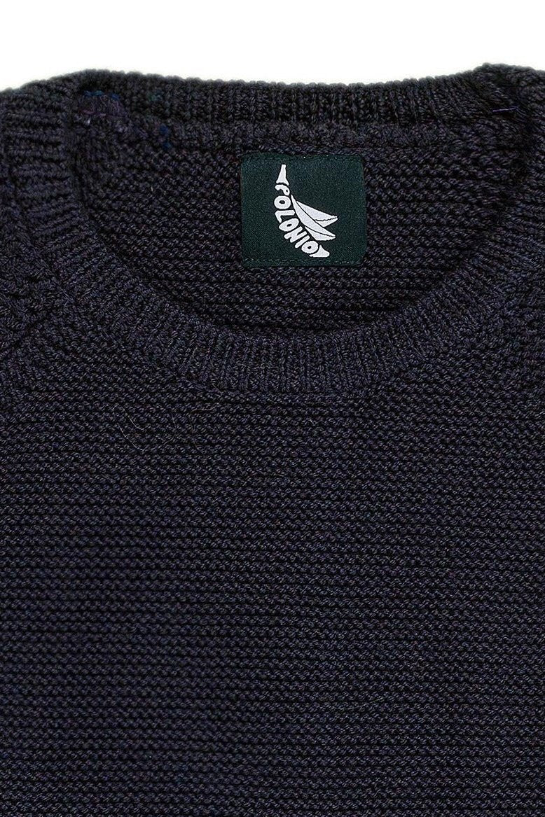 Navy Sweater Merino Crew