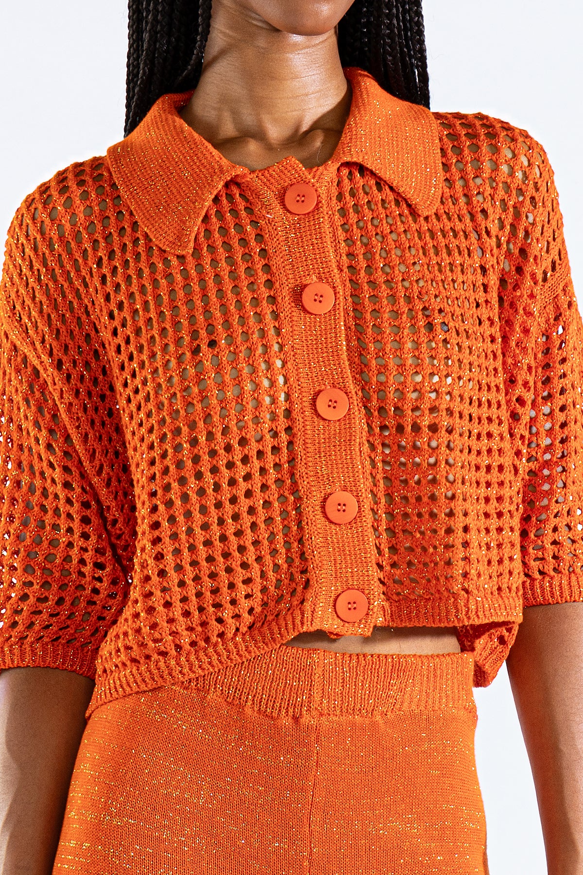 Mica Knit Shirt Berry Tops y Camisas Polonio UY