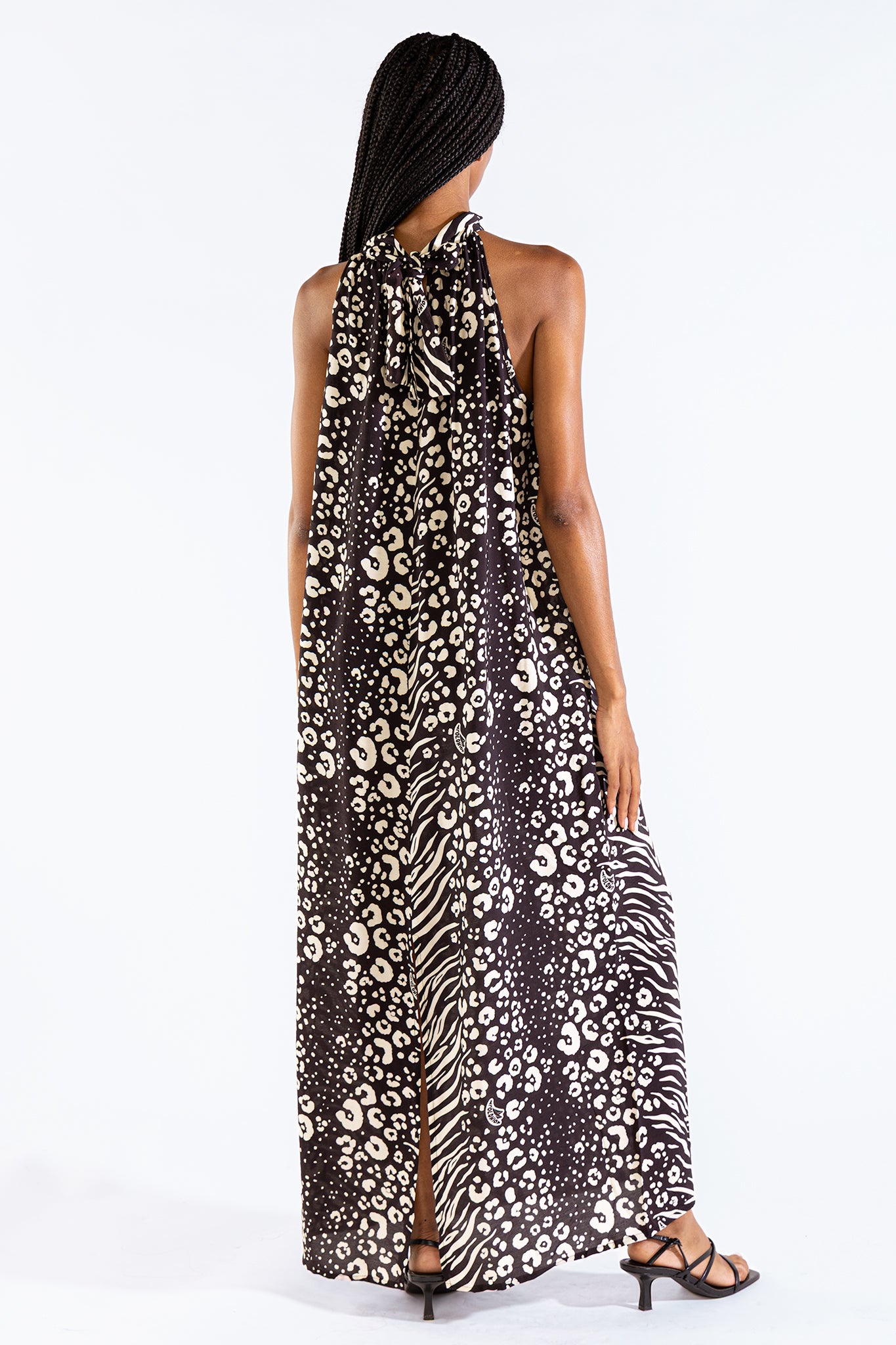Vestido Halter Michu Feline Black