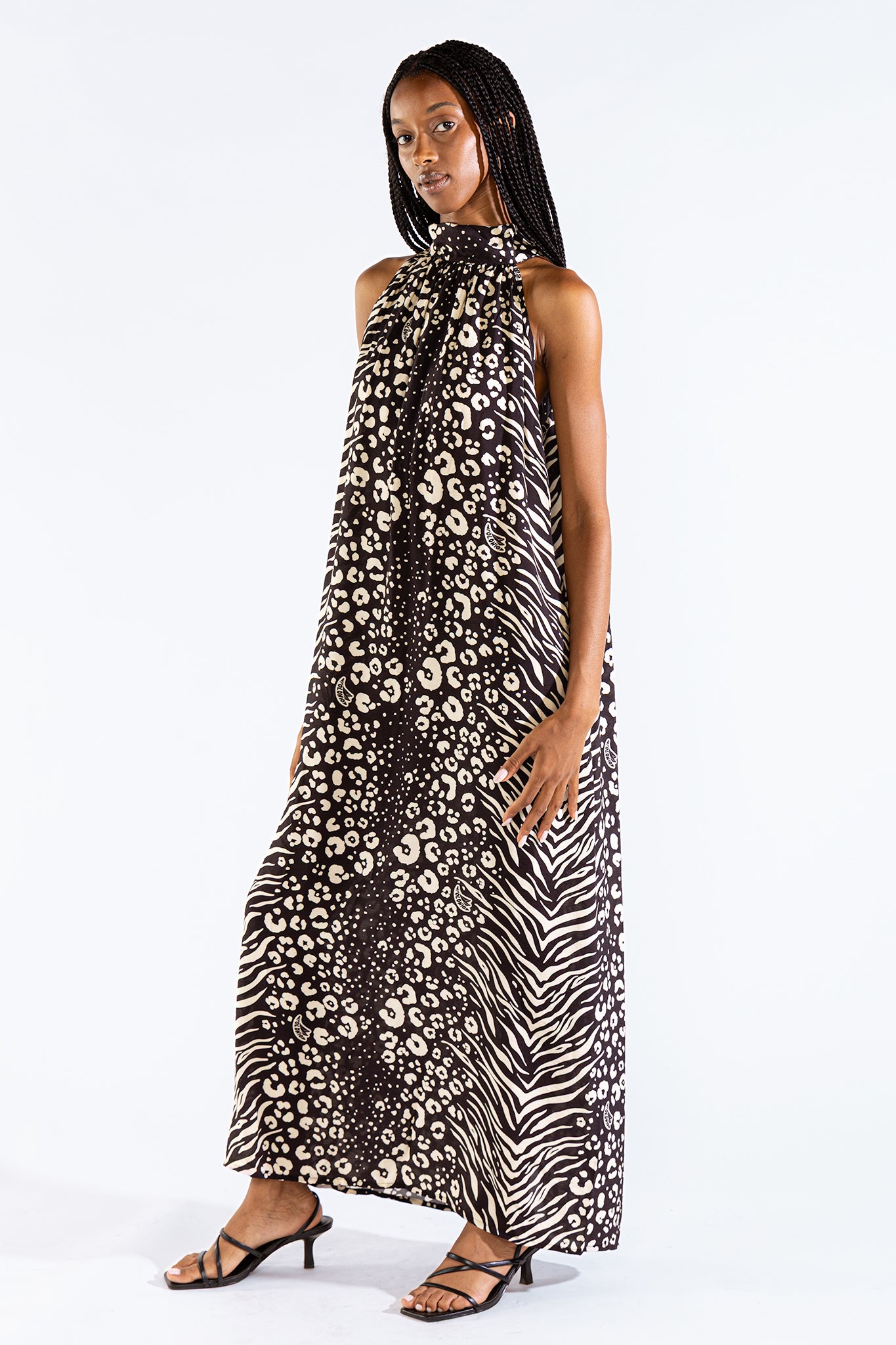 Vestido Halter Michu Feline Black