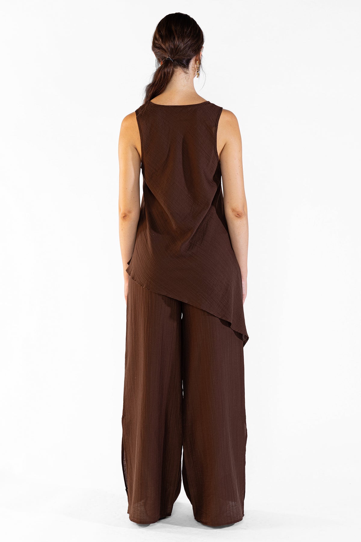 Top Mila Choco Tops y Camisas Polonio UY