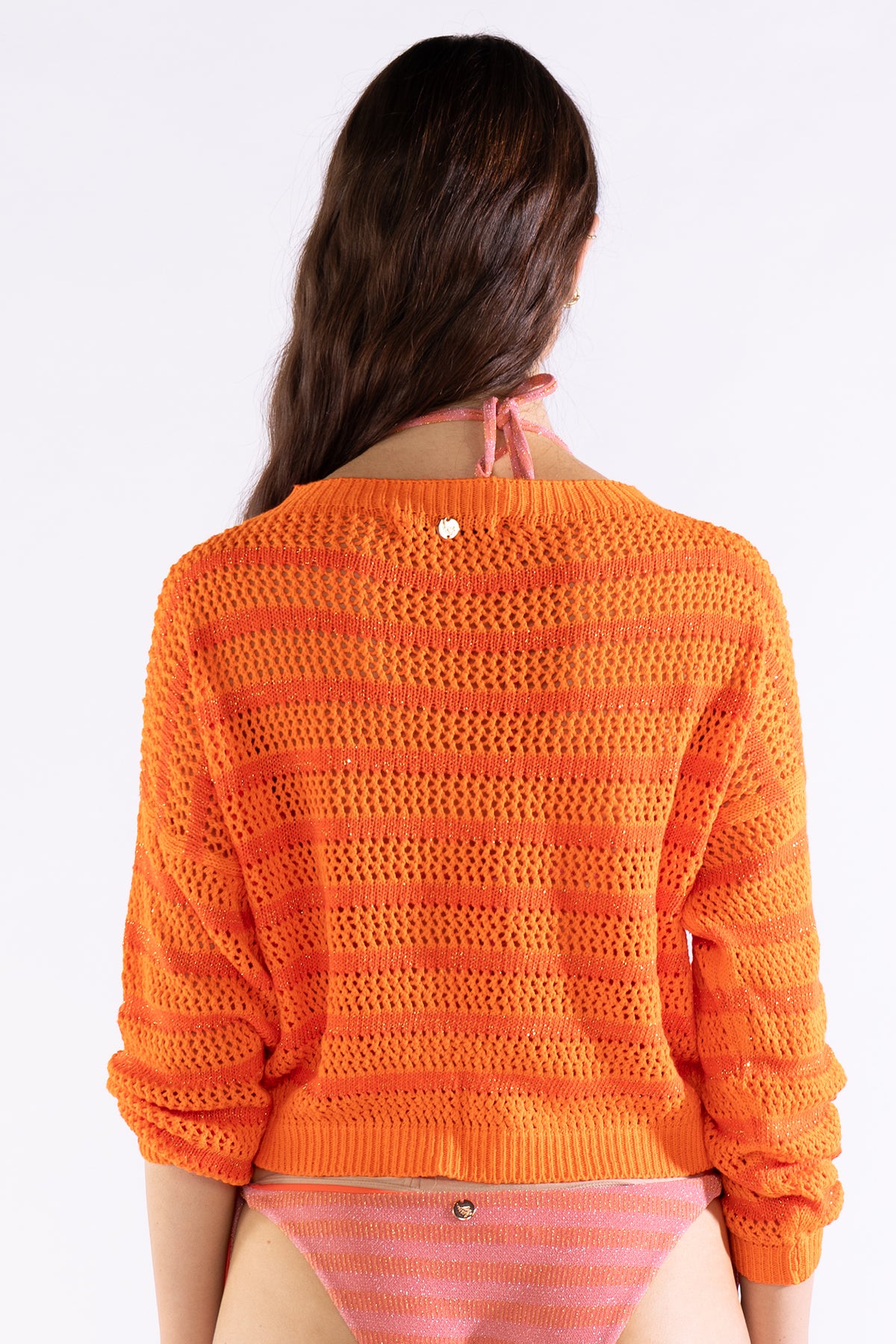 Mila Striped Sweater Berry