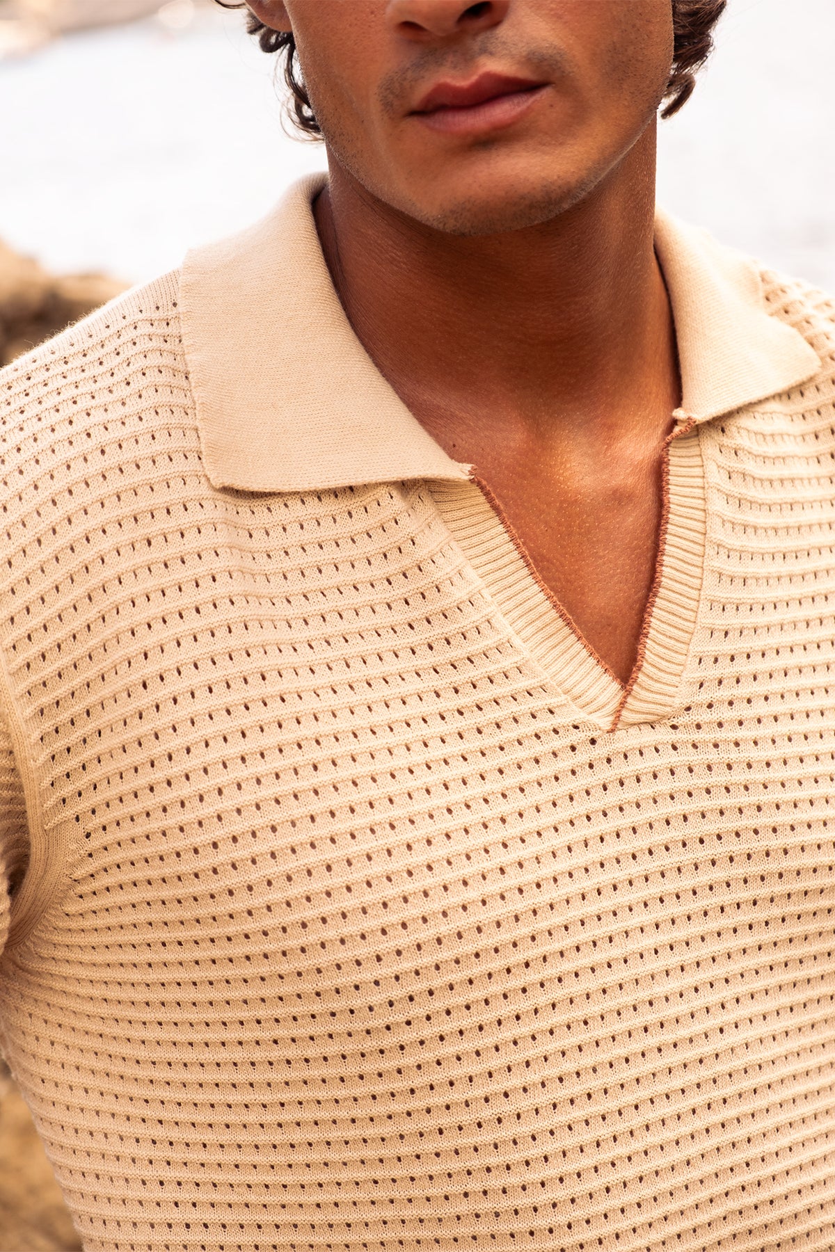 Polo Shirt Crema Camisas Polonio UY