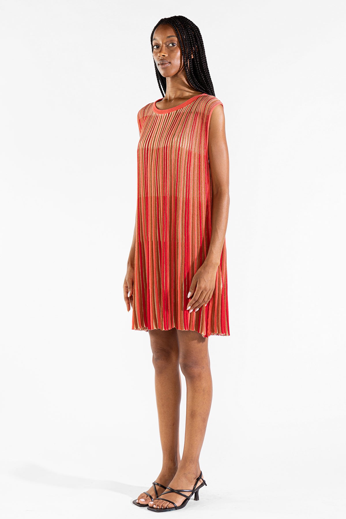 Vestido Striped Tee Tejido Berry Vestidos y Monos Polonio UY