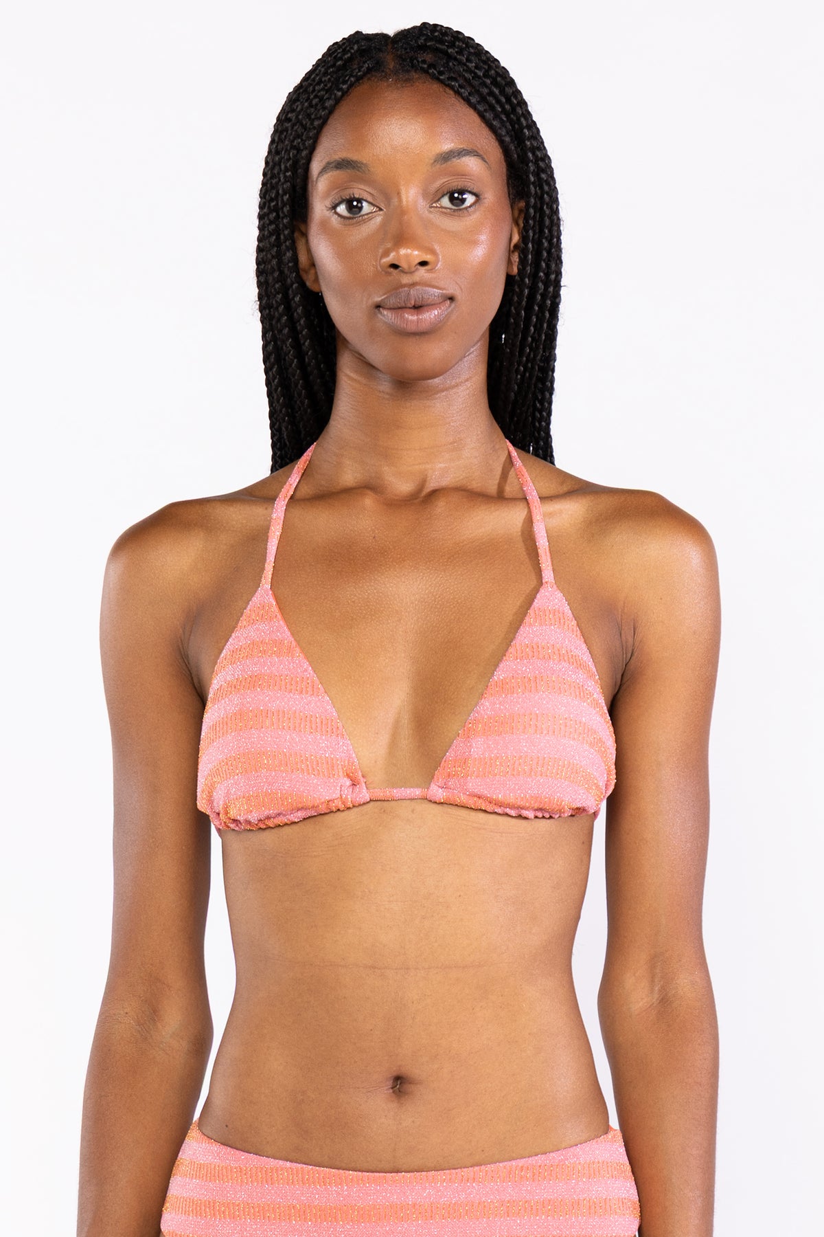 Top Bikini Triangulo Coral