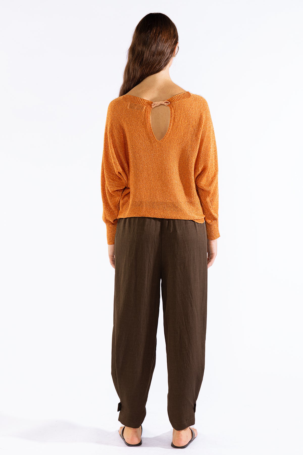 Lu Tiger Sweater Lurex Orange