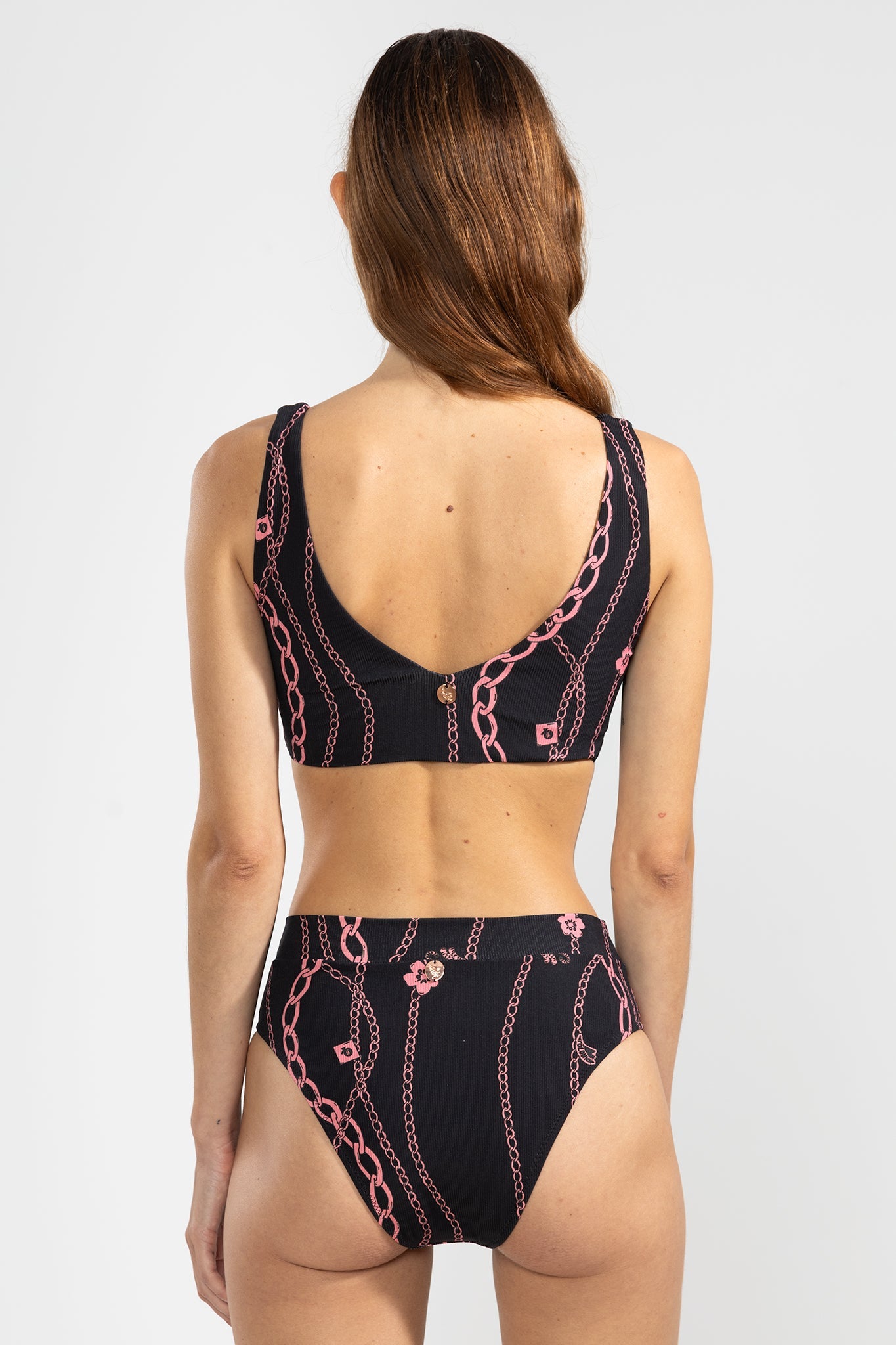 Bottom Bikini Nicky Chain Gang Black - Polonio Uruguay