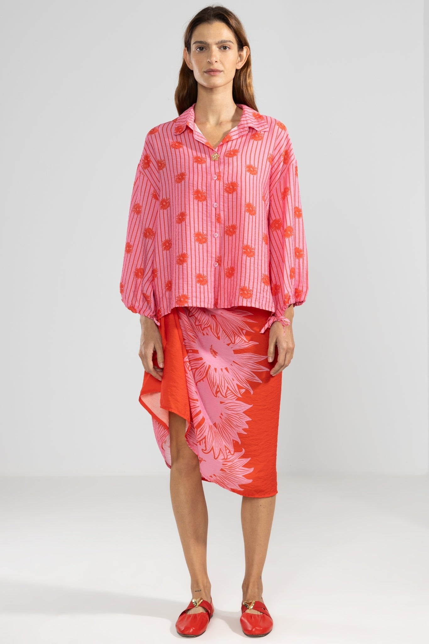 Camisa Flo Bloomline Pink - Polonio Uruguay