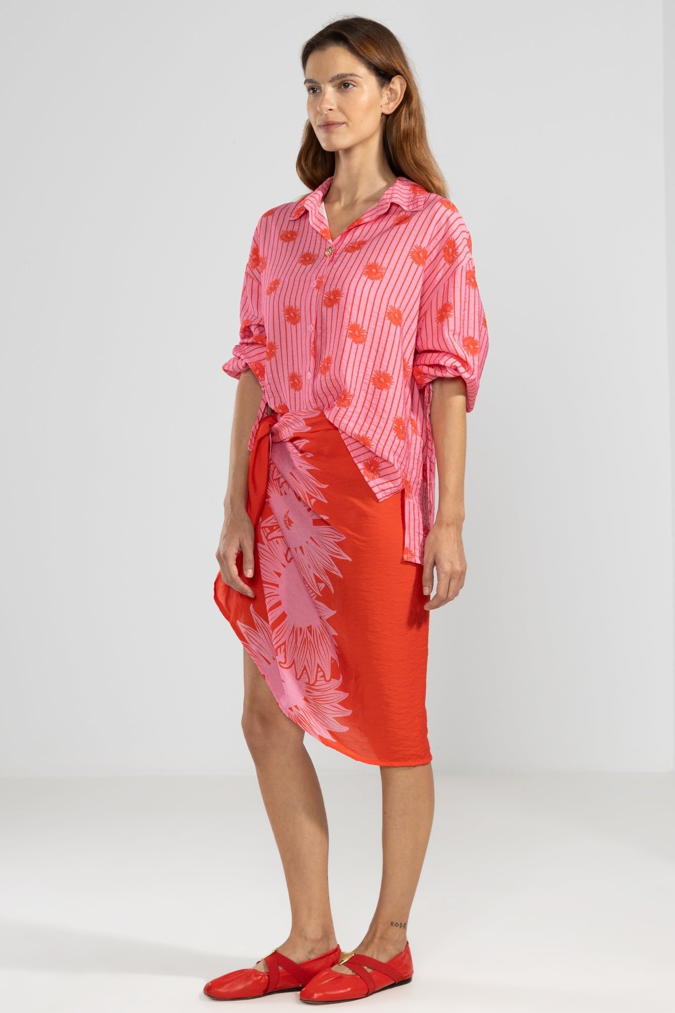 Camisa Flo Bloomline Pink - Polonio Uruguay