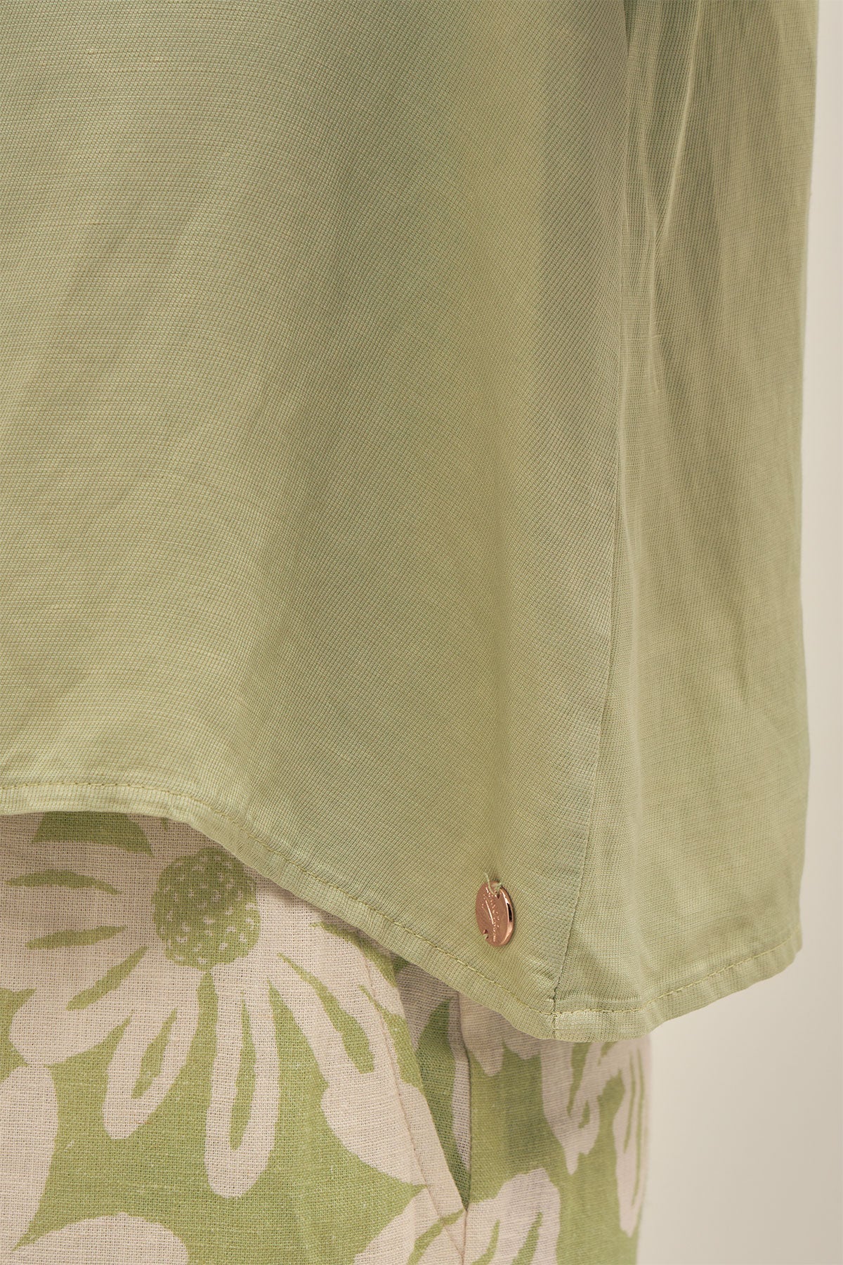 Camisa Manga Corta Pistachio - Polonio Uruguay