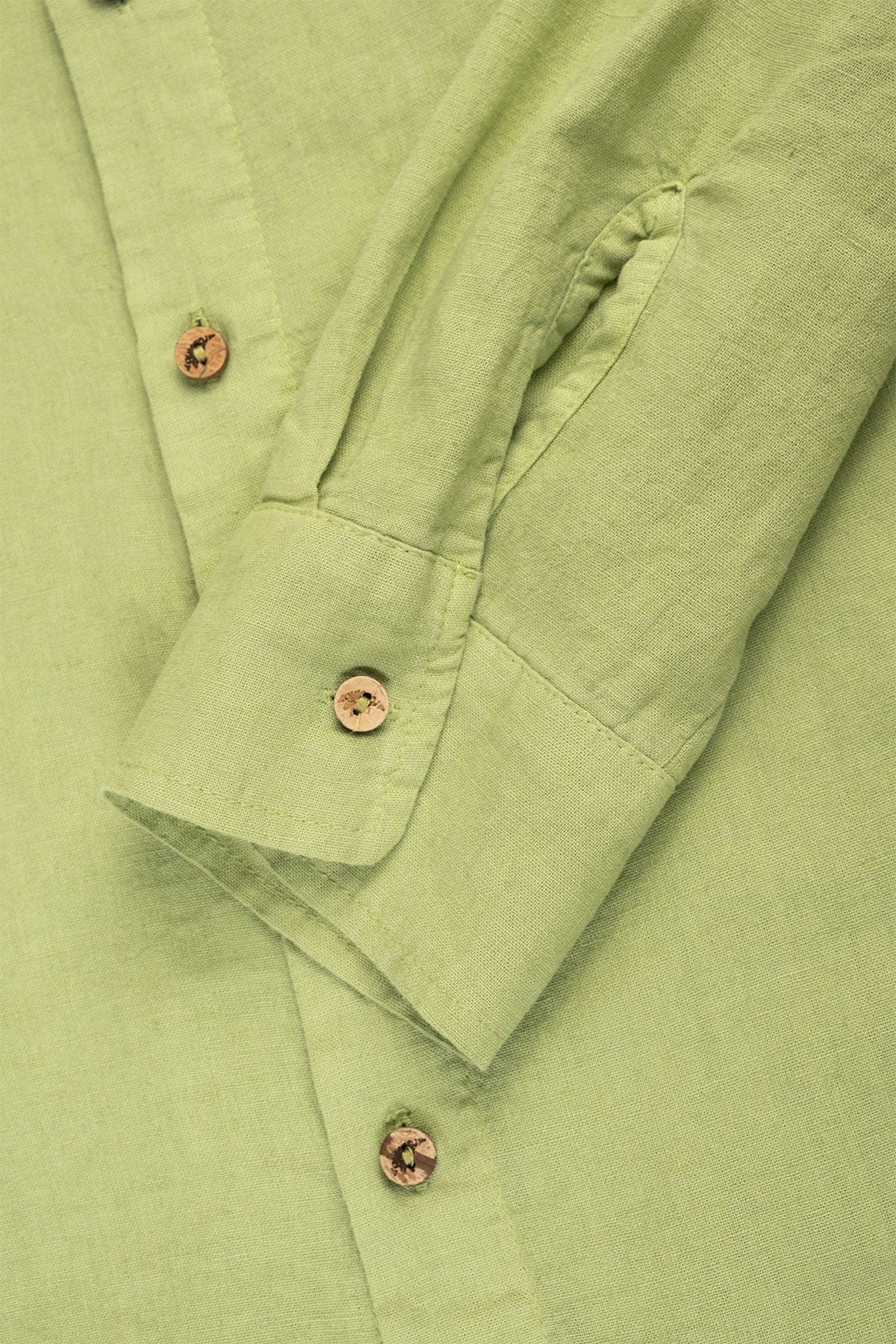 Camisa Manga Larga de Lino Avocado - Polonio Uruguay