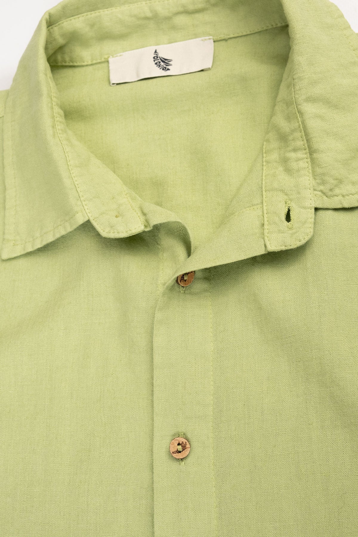Camisa Manga Larga de Lino Avocado - Polonio Uruguay