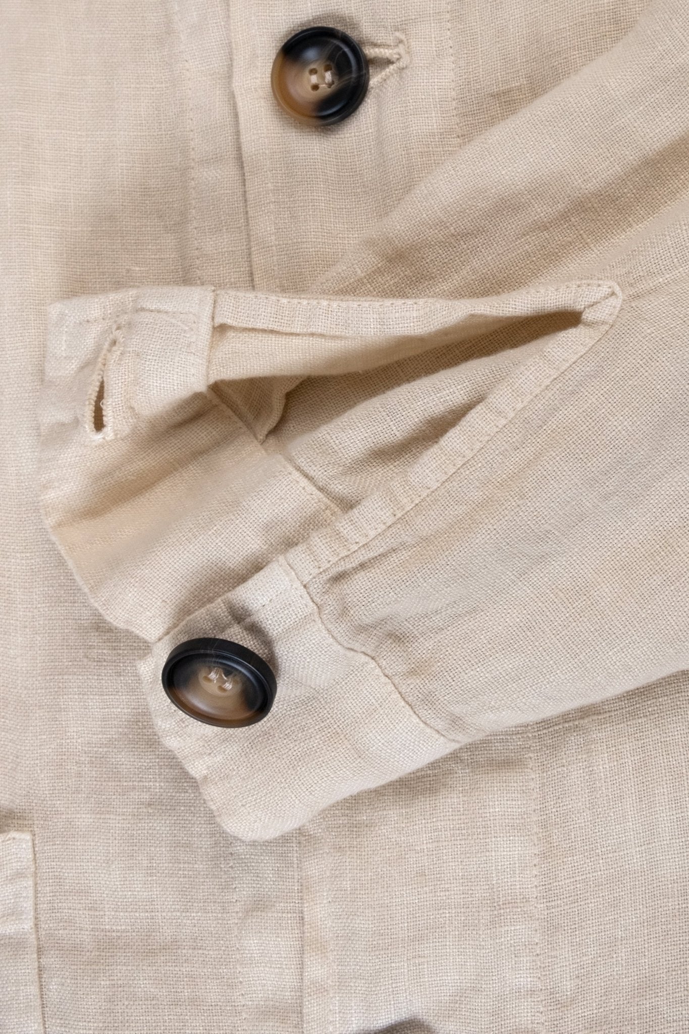 Chaqueta De Lino Premium Almendra - Polonio Uruguay