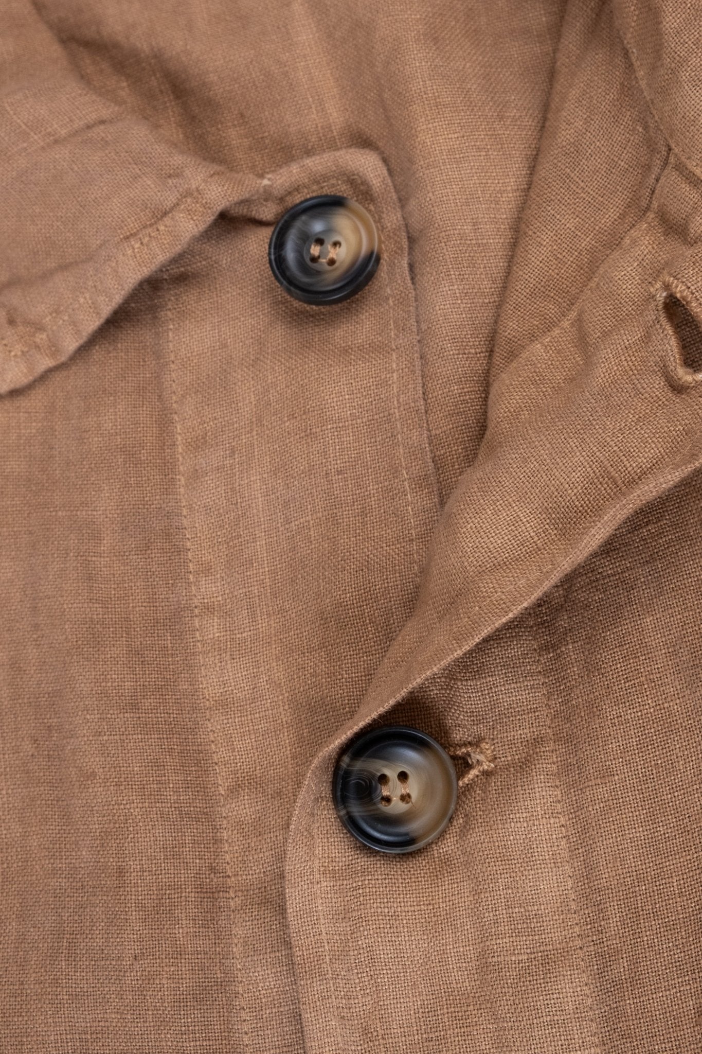Chaqueta De Lino Premium Tabaco - Polonio Uruguay