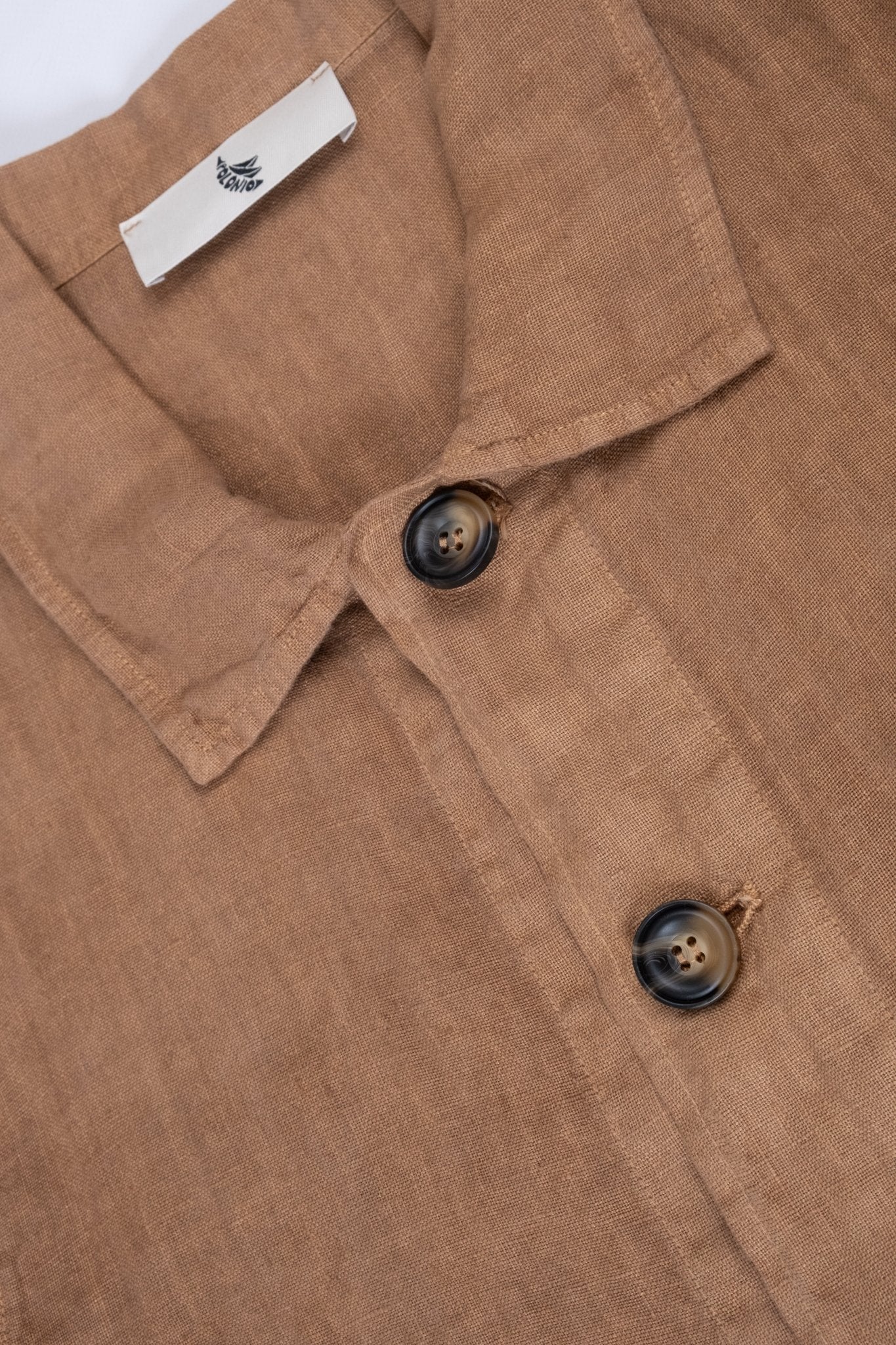 Chaqueta De Lino Premium Tabaco - Polonio Uruguay