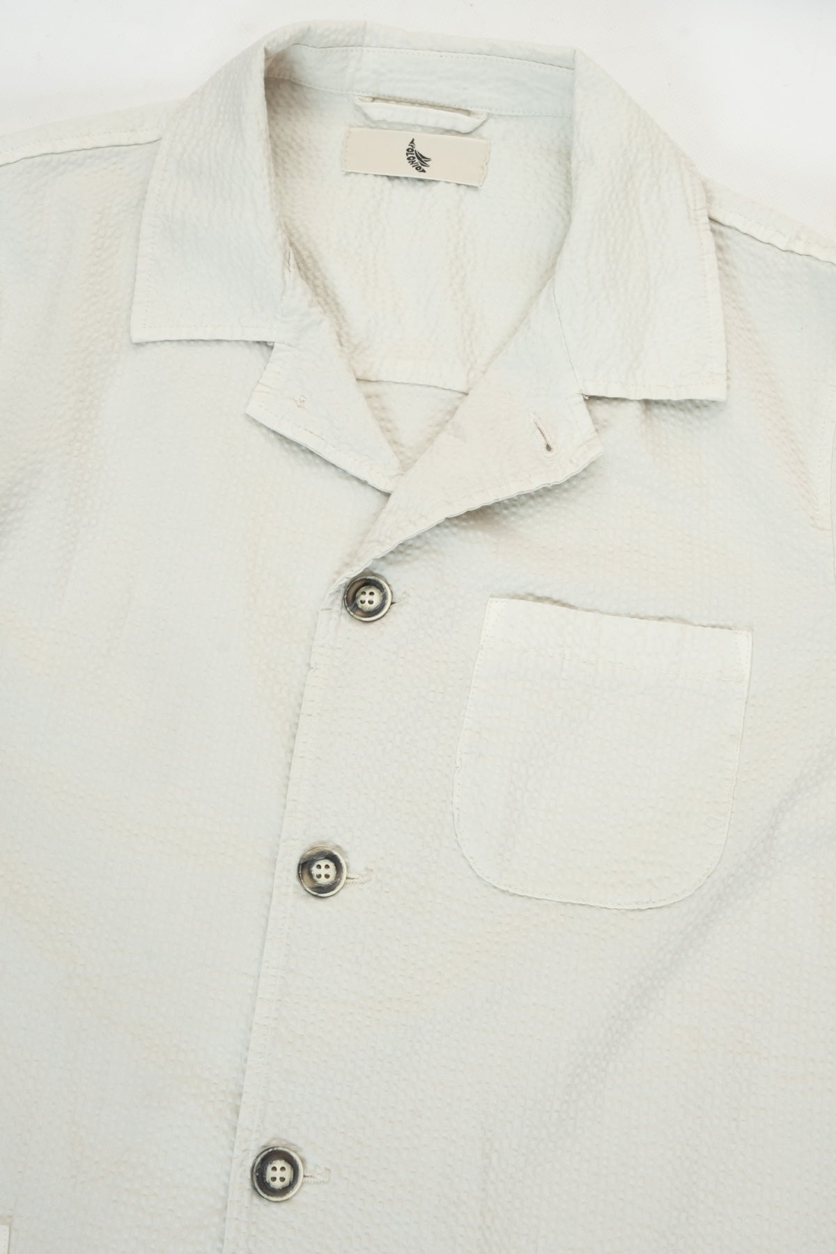 Chaqueta Seersucker Oyster - Polonio Uruguay