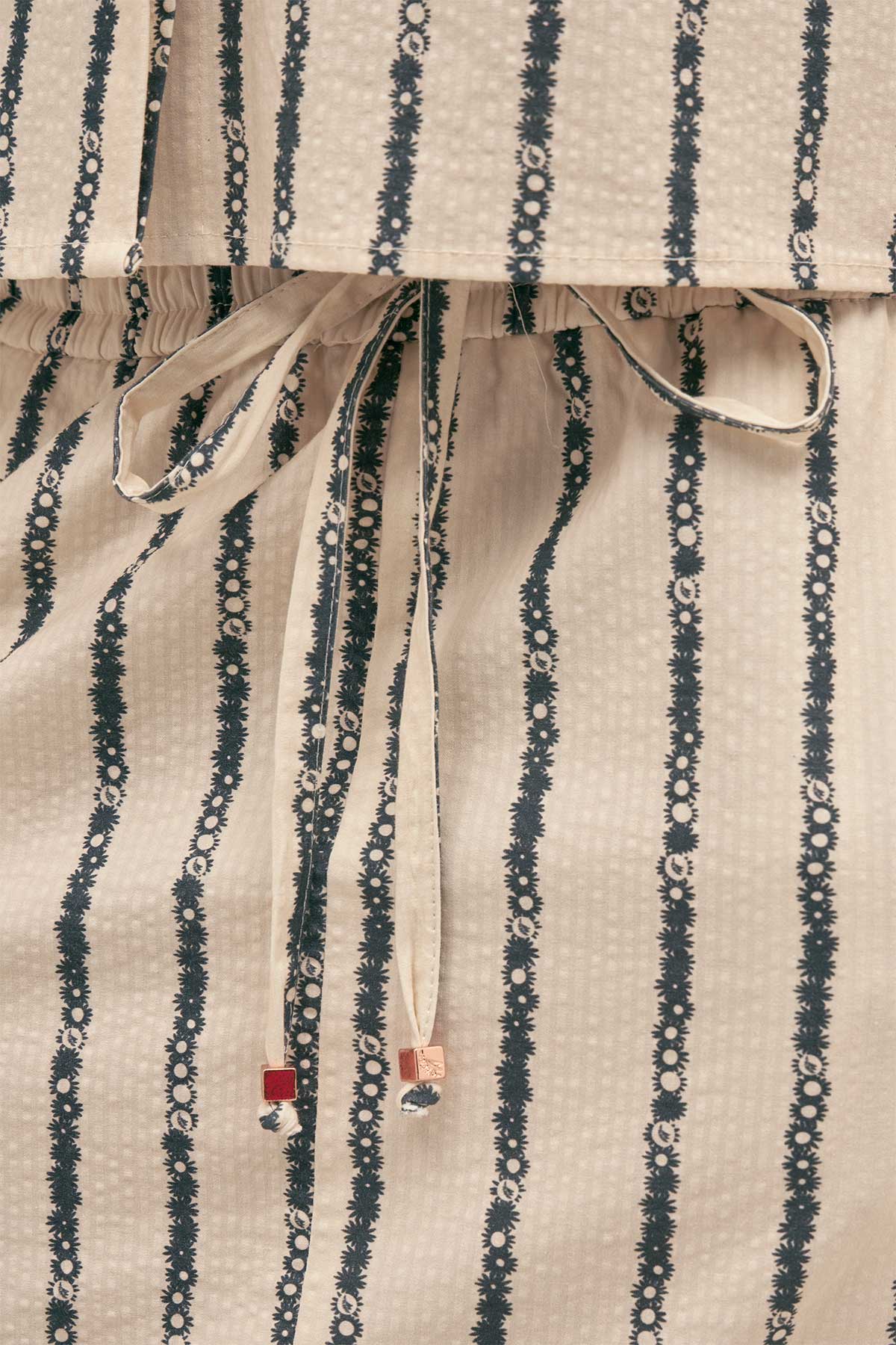 Falda Amelie Floral Stripe - Polonio Uruguay