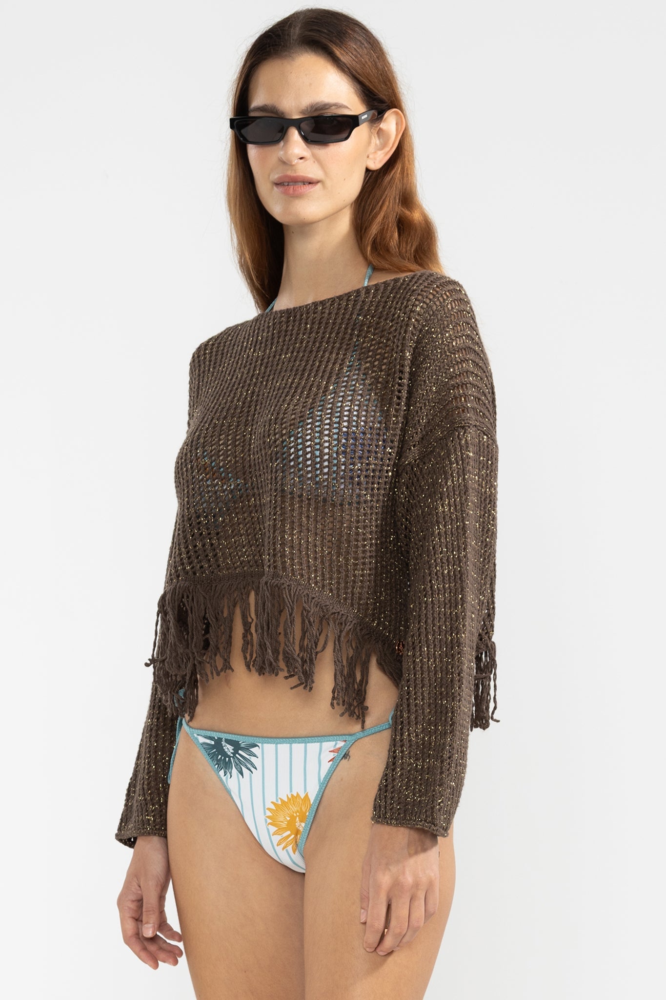 Fringes Sweater Choco - Polonio Uruguay