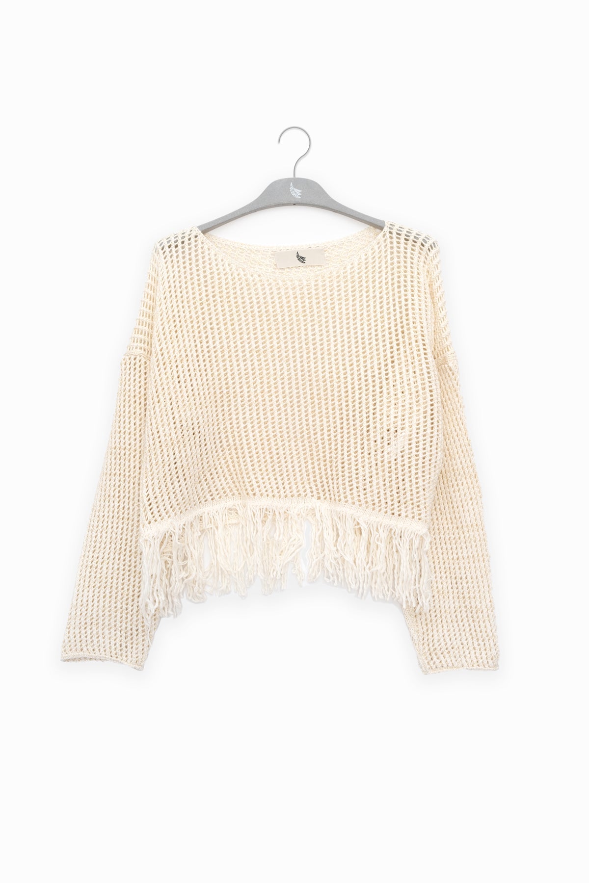 Fringes Sweater Cream - Polonio Uruguay
