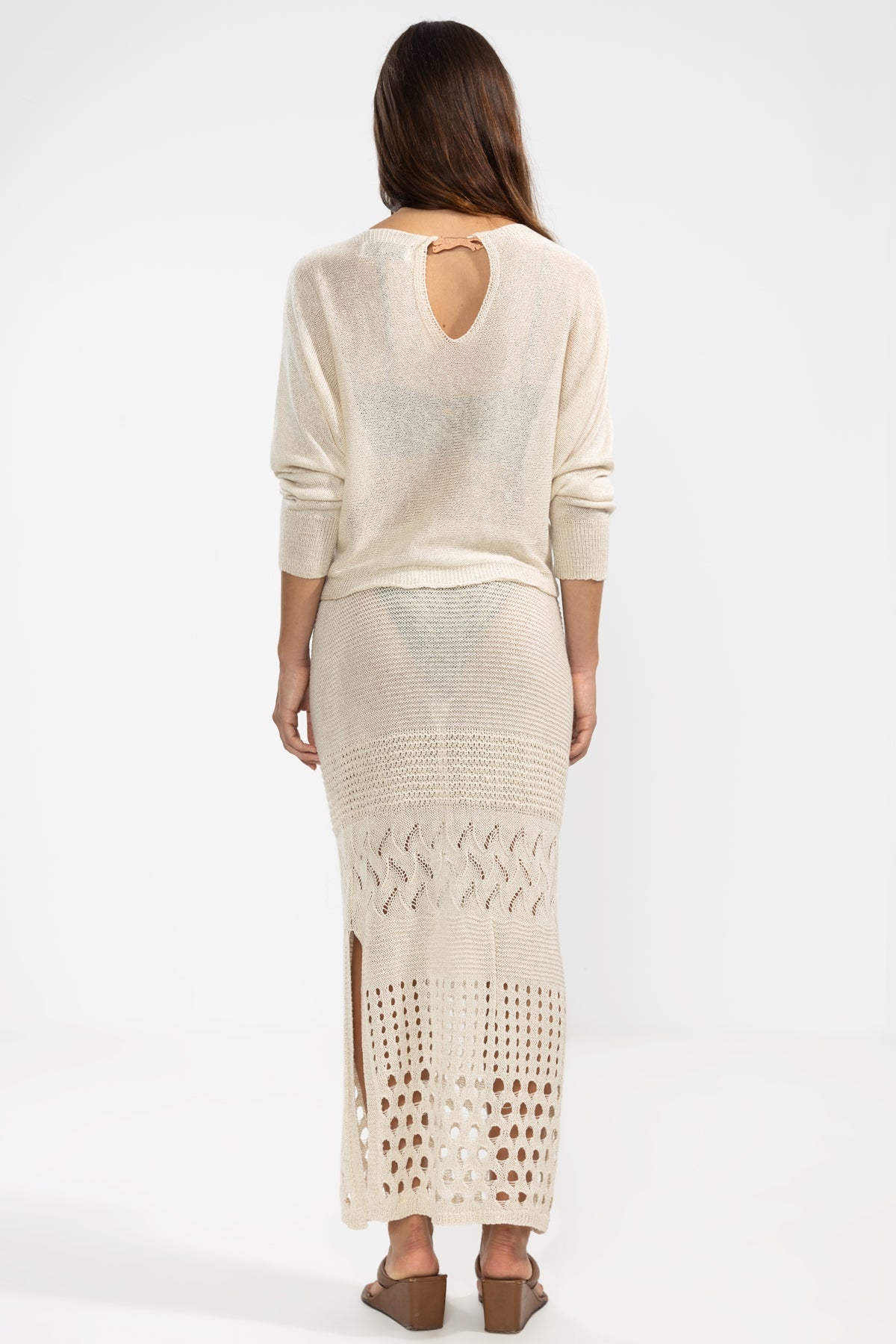 Lu Skirt Cream - Polonio Uruguay