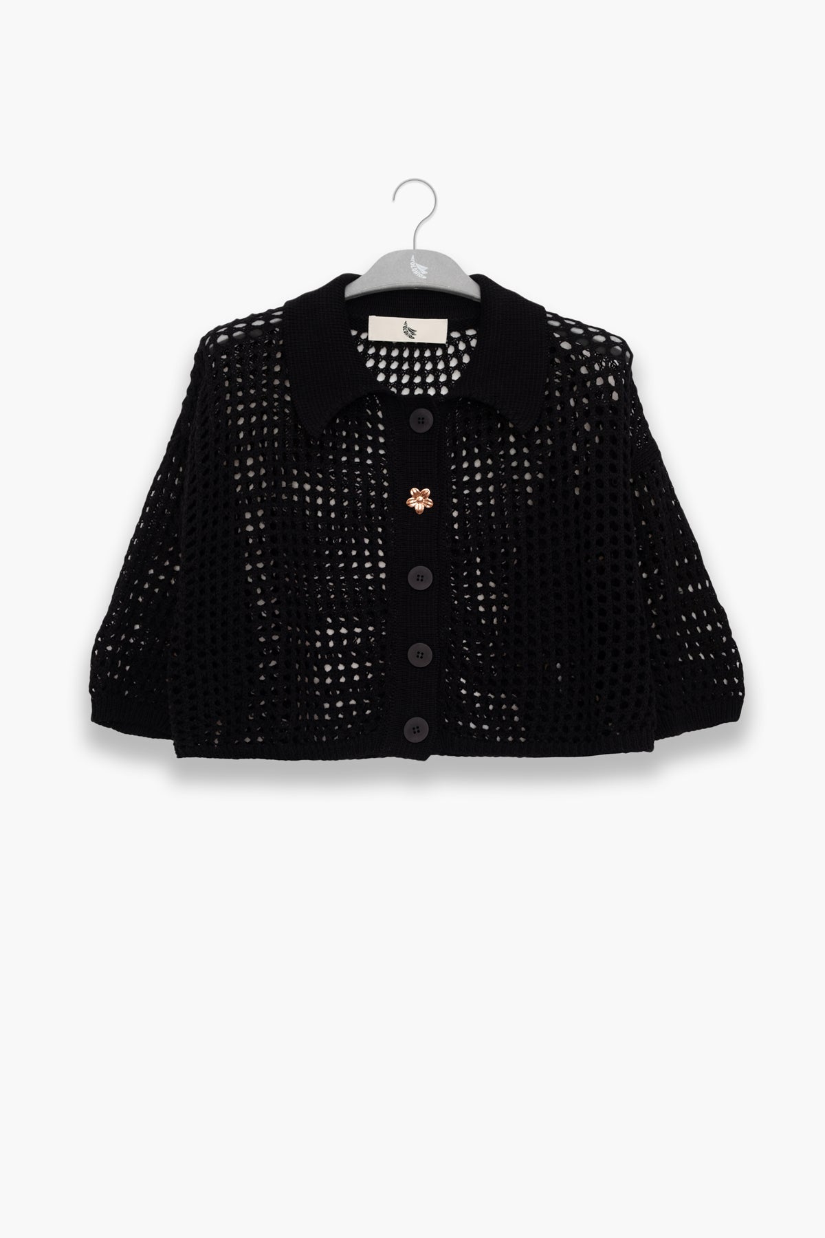 Mica Knit Shirt Black - Polonio Uruguay