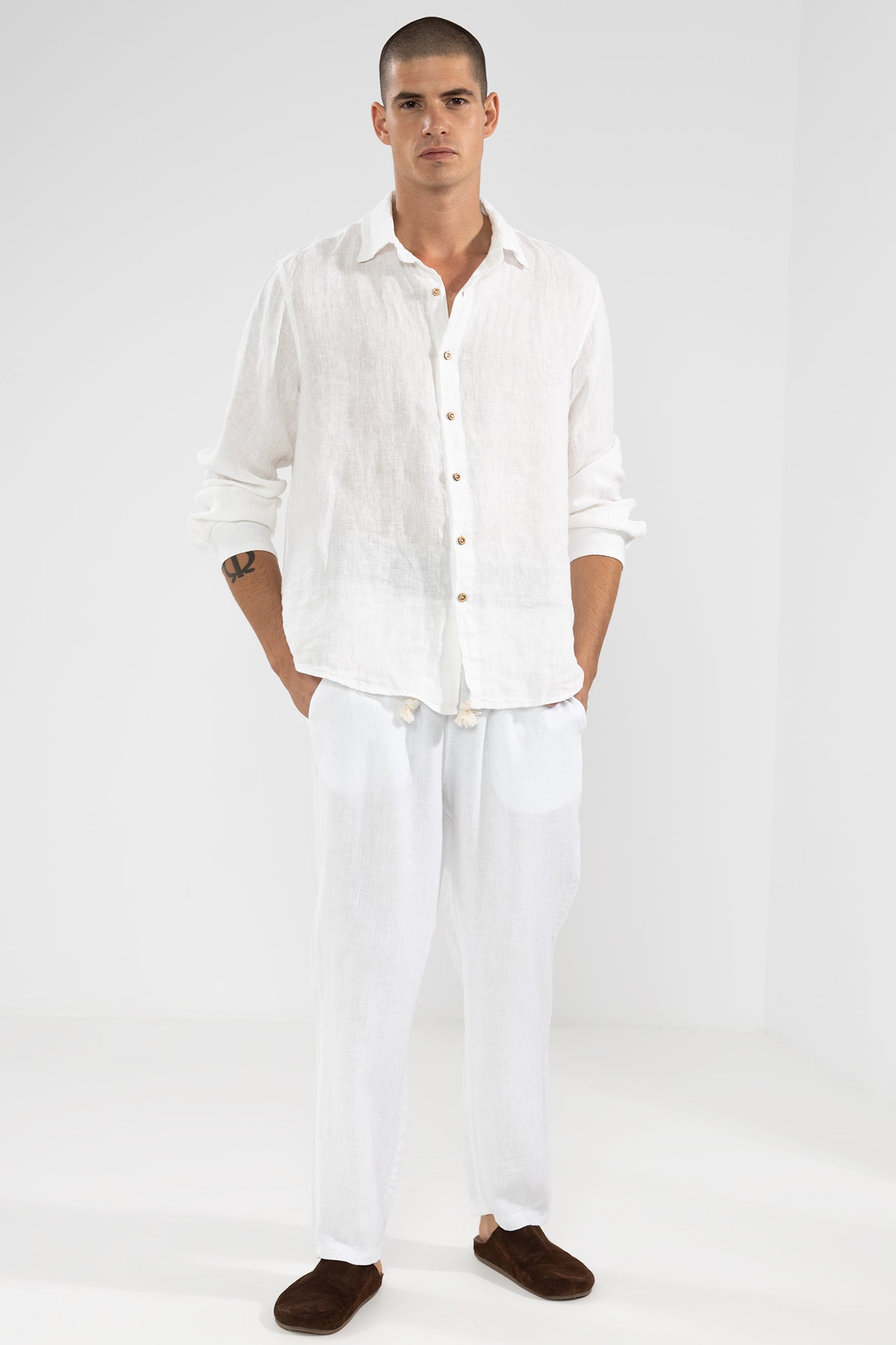 Pantalón De Lino Premium Casapueblo - Polonio Uruguay