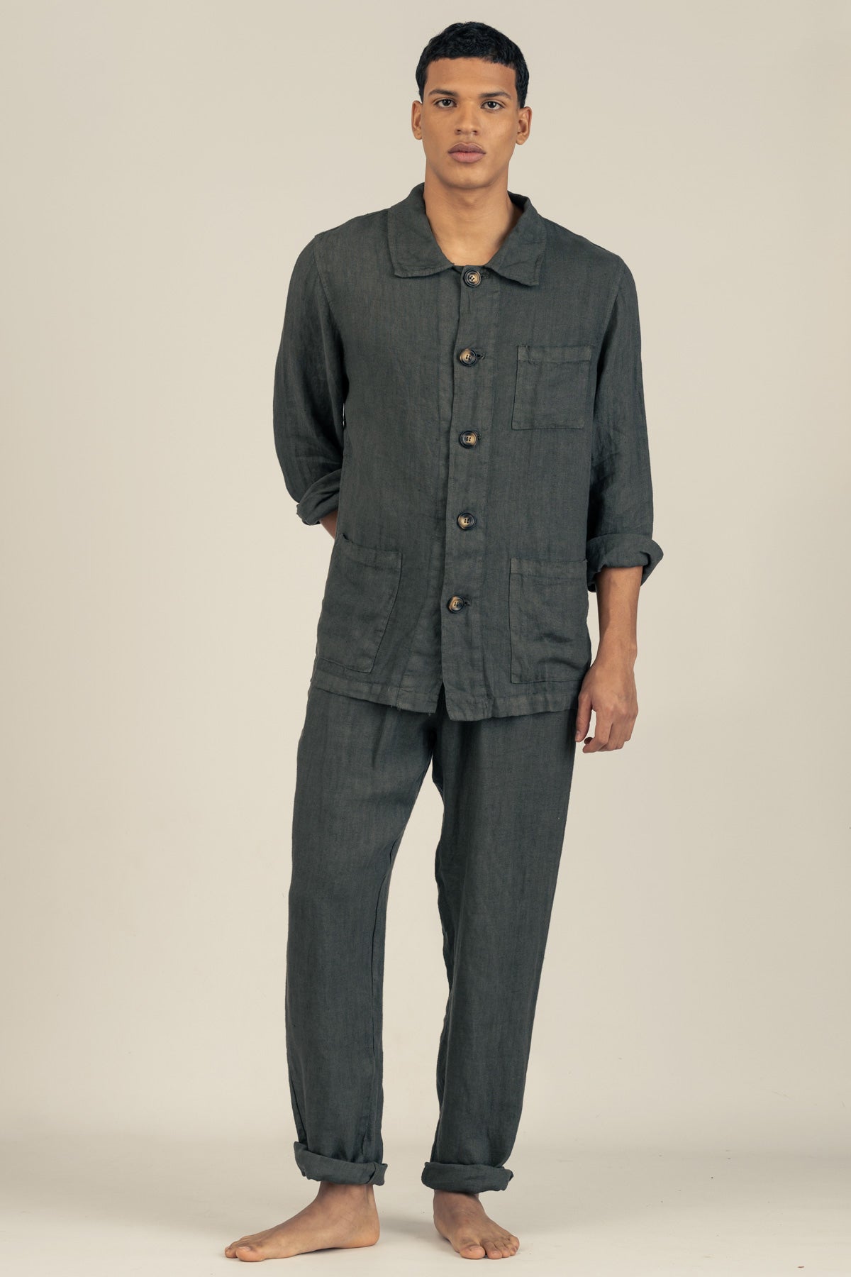 Pantalón De Lino Premium Moro - Polonio Uruguay