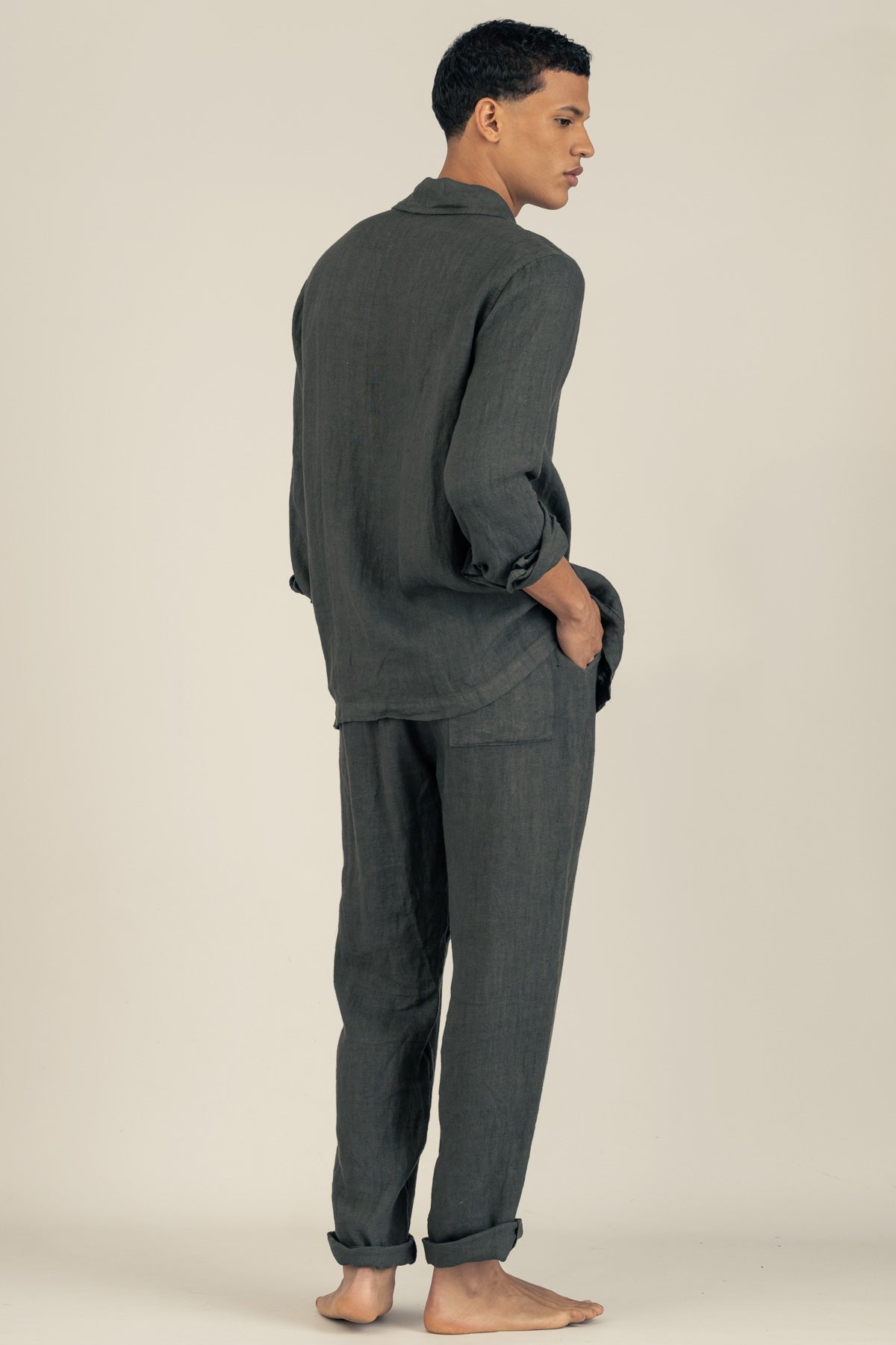 Pantalón De Lino Premium Moro - Polonio Uruguay