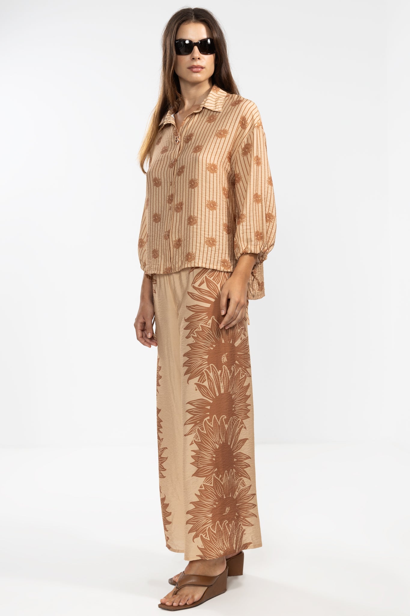 Pantalón Michu Bloom Camel - Polonio Uruguay