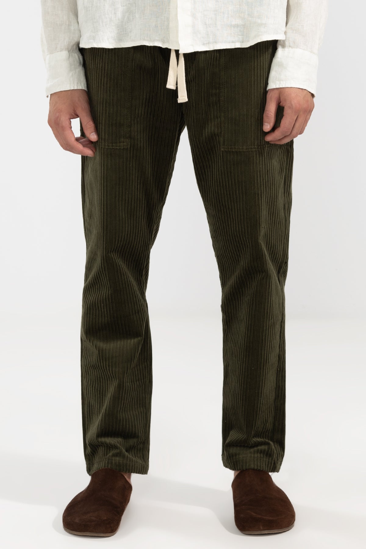 Santi Pants Oil Green Pantalones Polonio UY