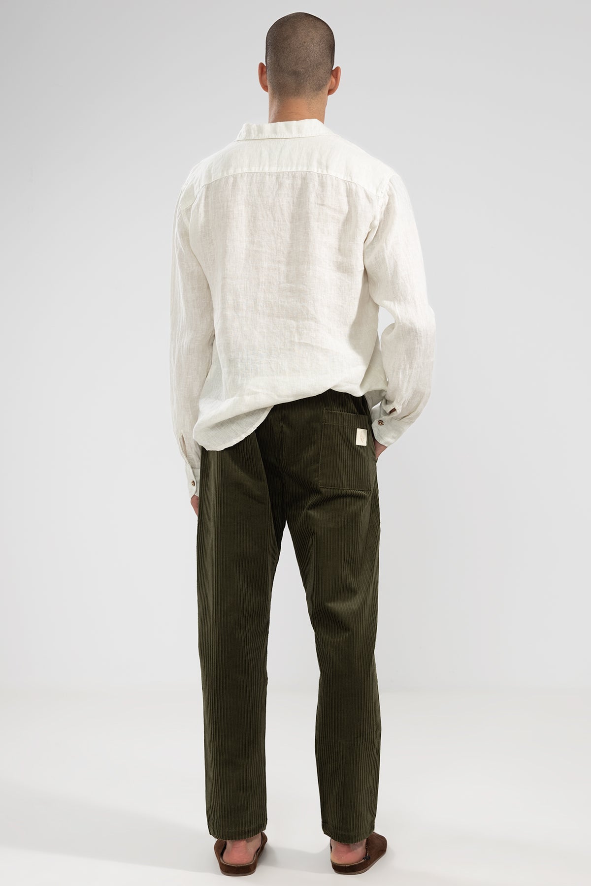 Santi Pants Oil Green Pantalones Polonio UY