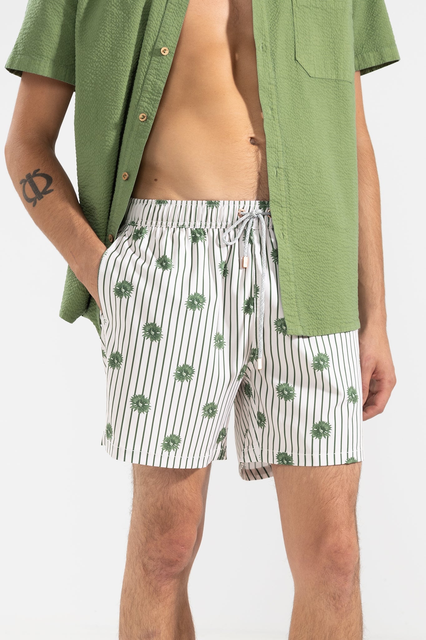 Short de Baño Bloomline Classic Olive - Polonio Uruguay