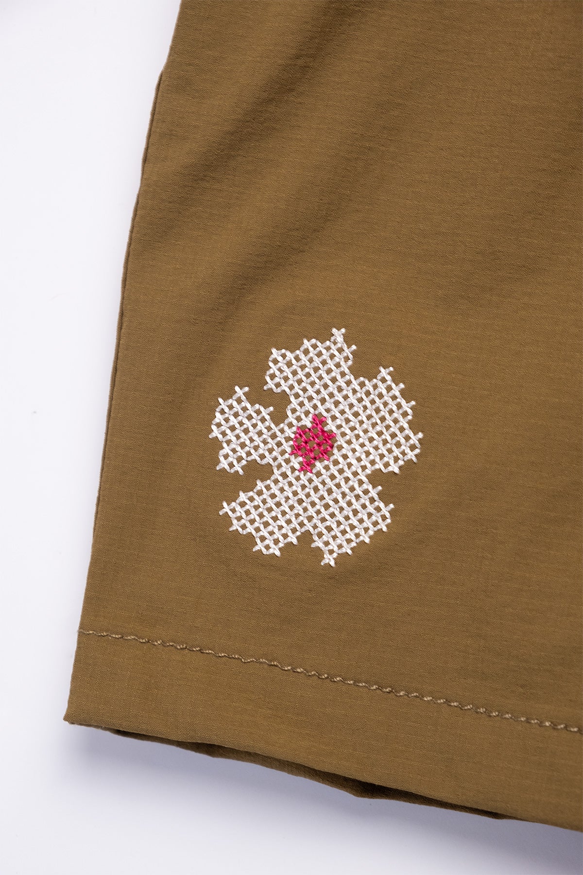 Short de Baño Classic Bordado Army - Polonio Uruguay