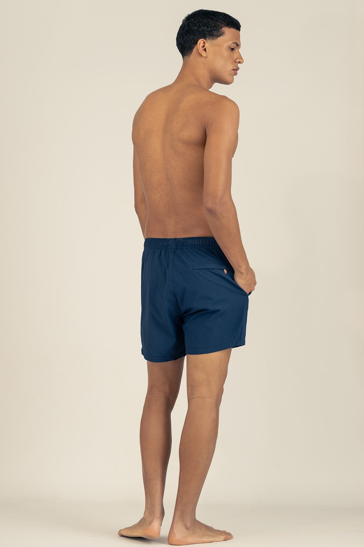 Short de Baño Classic Bordado Blue - Polonio Uruguay
