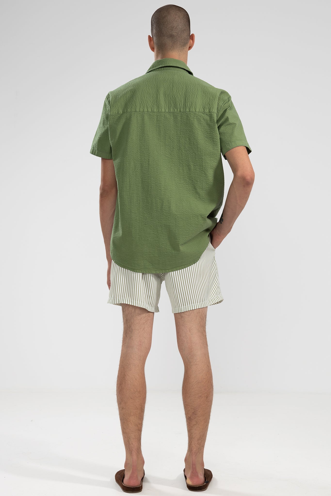 Short de Baño La Huella Classic Pistachio - Polonio Uruguay