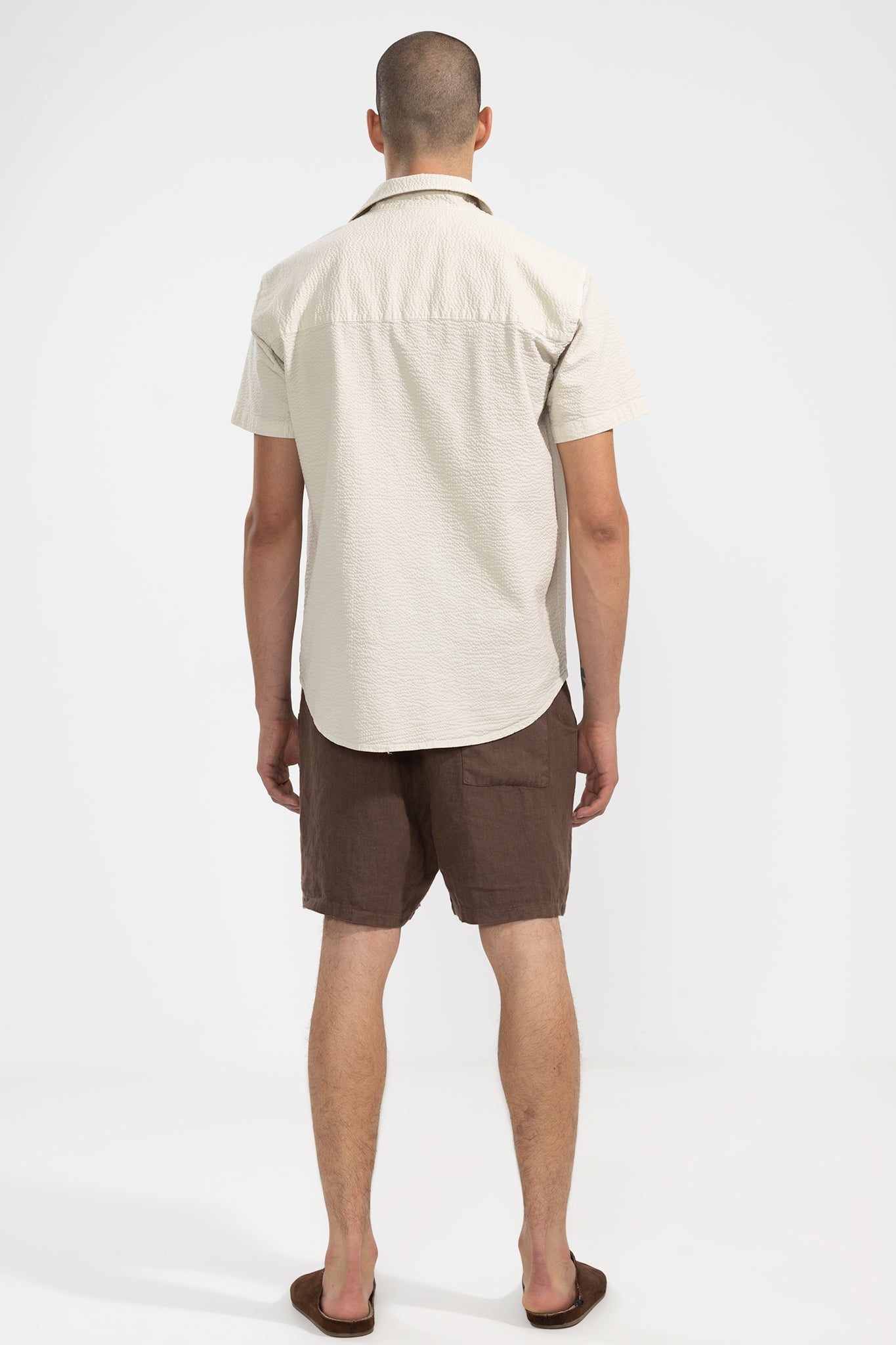 Short De Lino Premium Moccha - Polonio Uruguay