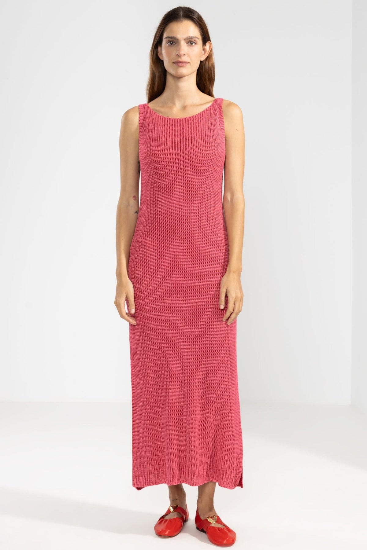 Vestido Eli Tejido Fucsia Polonio UY