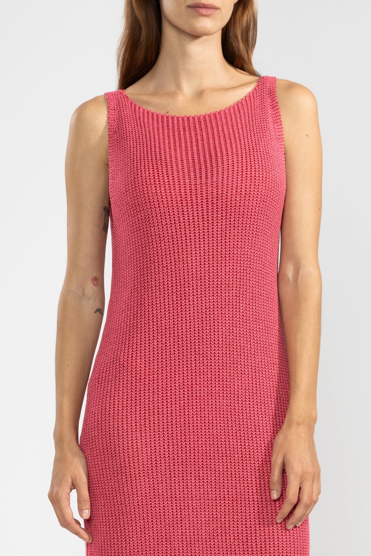 Vestido Eli Tejido Fucsia Polonio UY