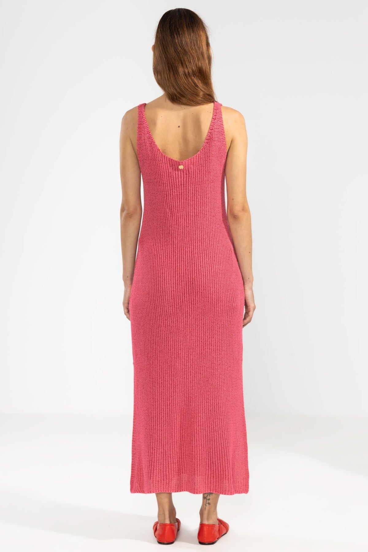 Vestido Eli Tejido Fucsia Polonio UY